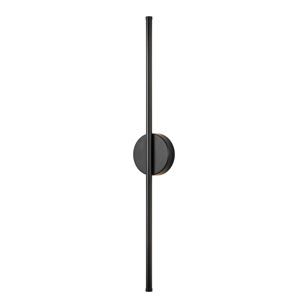 1-Light Black/ Gold/ Nickel Modern Long Linear Strip Wall Sconce Dimmable LED Bathroom Vanity Light