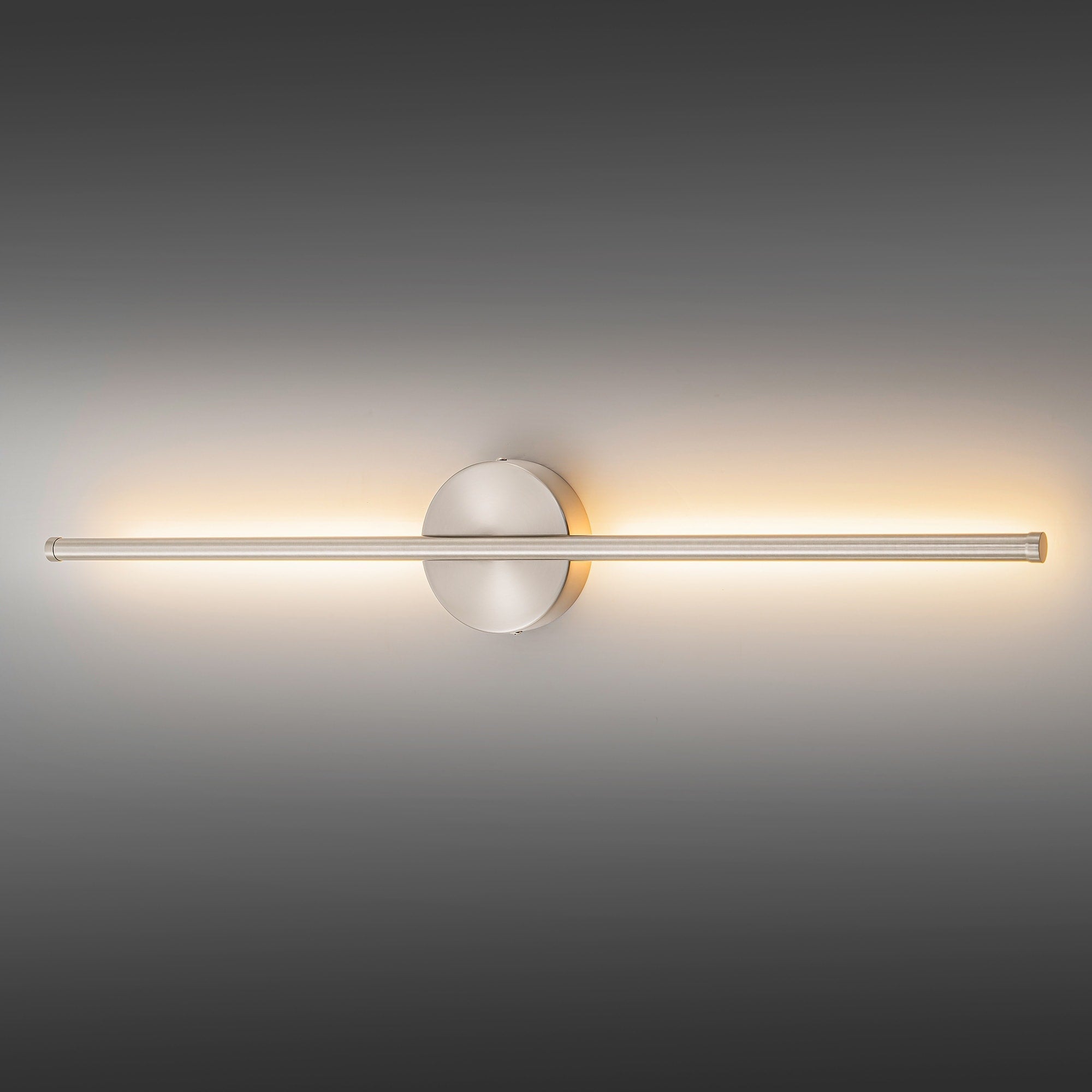 1-Light Black/ Gold/ Nickel Modern Long Linear Strip Wall Sconce Dimmable LED Bathroom Vanity Light
