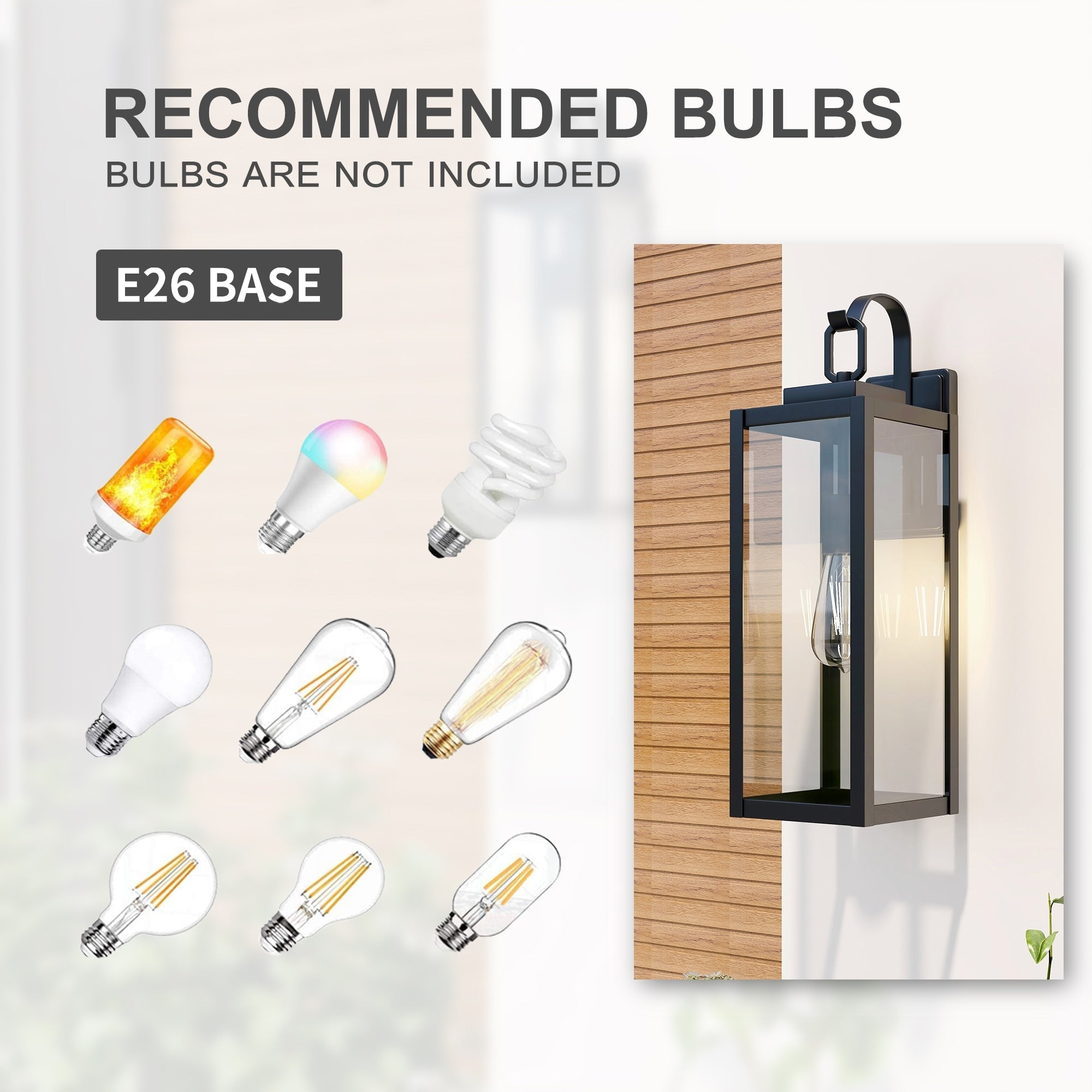 1-Light Outdoor Matte Black Wall Light Sconce