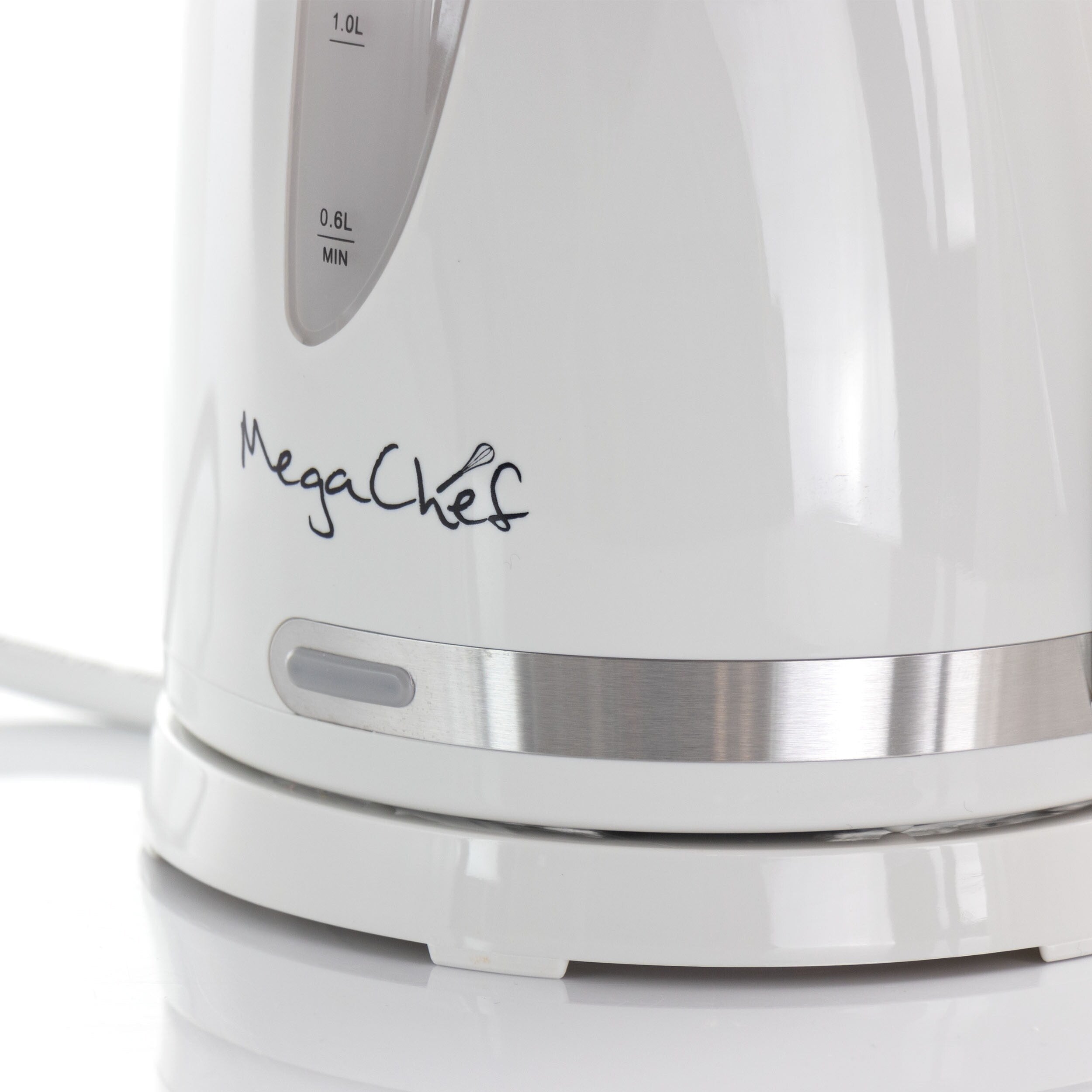 1.7L Rapid Boil Cordless Serving Electric Tea Kettle in White