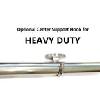 1-inch Adjustable Tension-mounted Shower or Window Curtain Rod