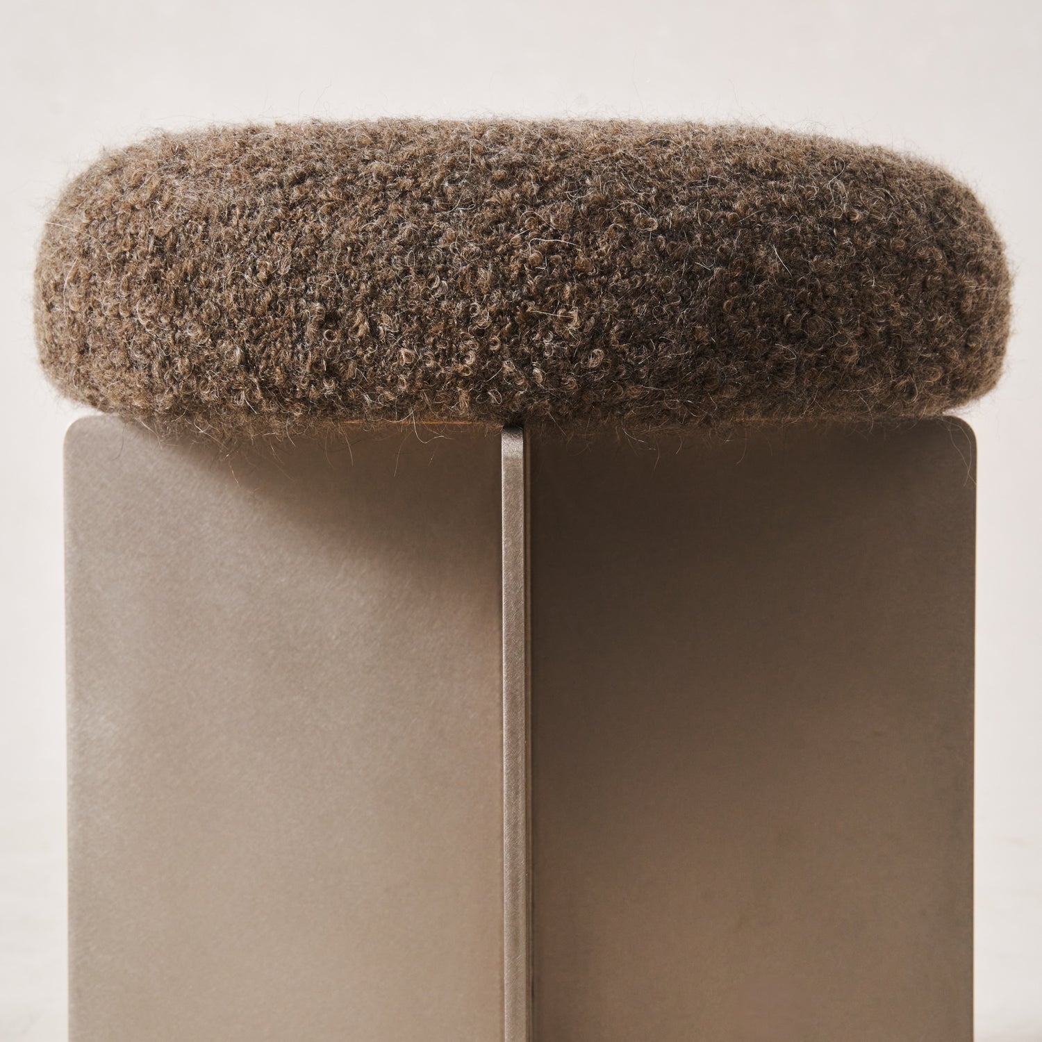 Tabouret Milan - Moka Boucle