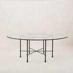 Table à manger d'extérieur en verre Provence