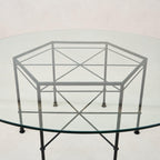 Table à manger d'extérieur en verre Provence