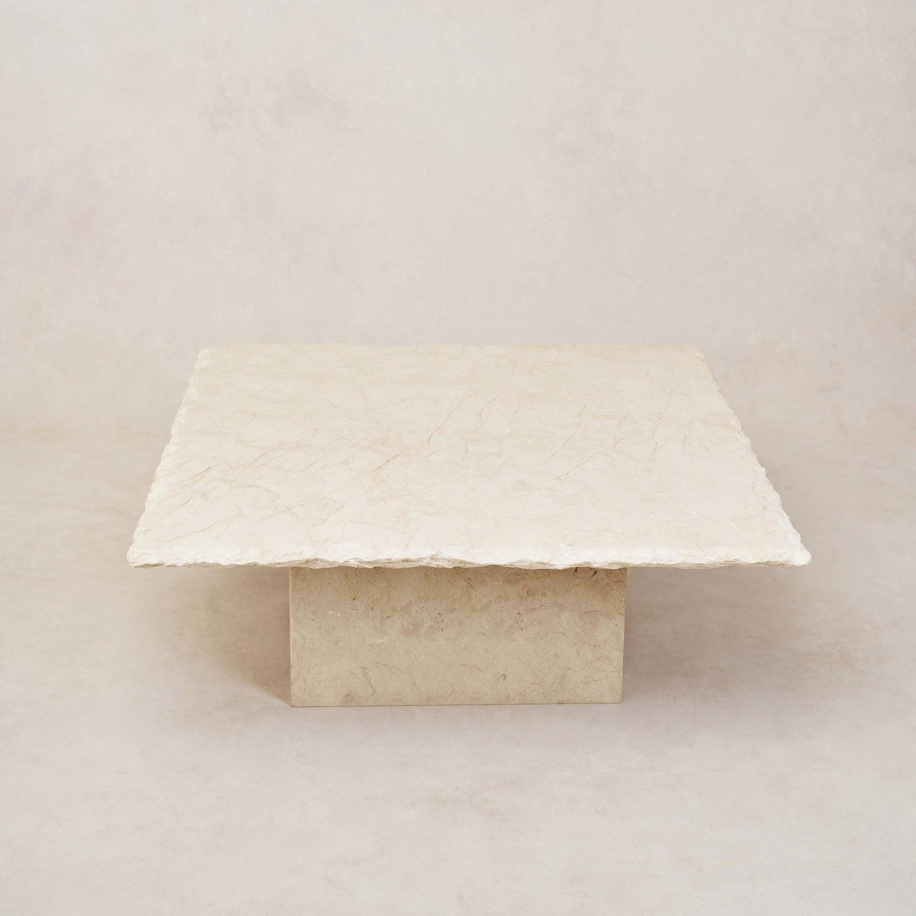 Table basse carrée en marbre Sofita