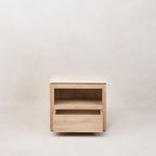 Table de chevet en marbre Sofita - Chêne blanc