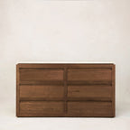 Commode en marbre Sofita - Moka
